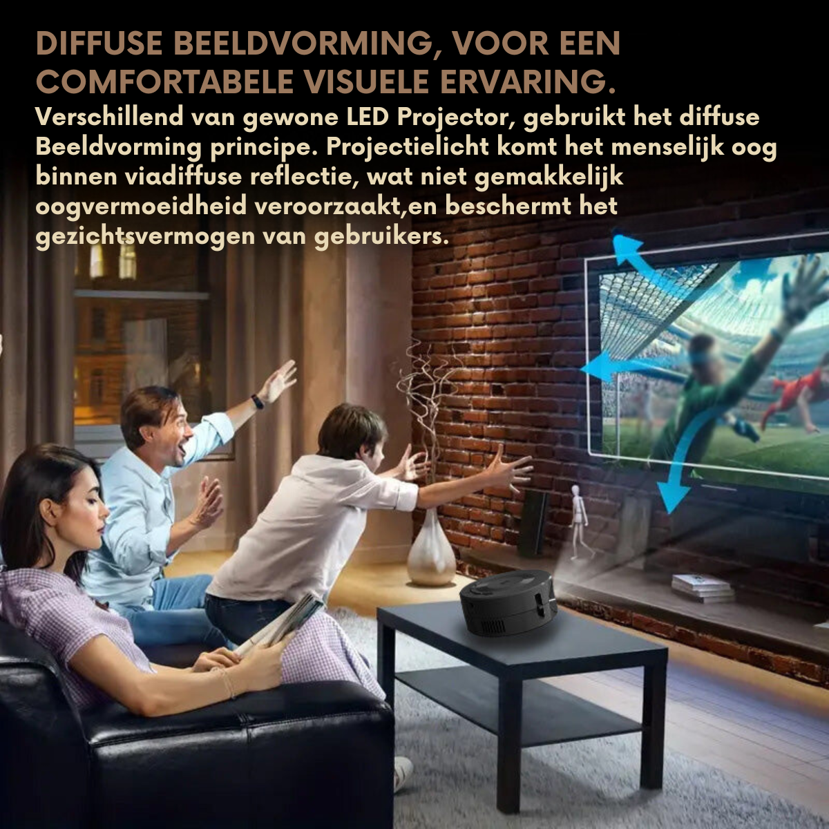 CinemaGlow™ 4K Mini Beamer