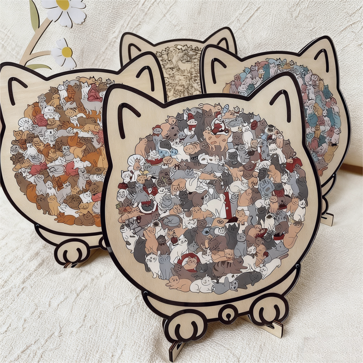 Imperial Cat Art™ – Luxe Houten Dierenpuzzel