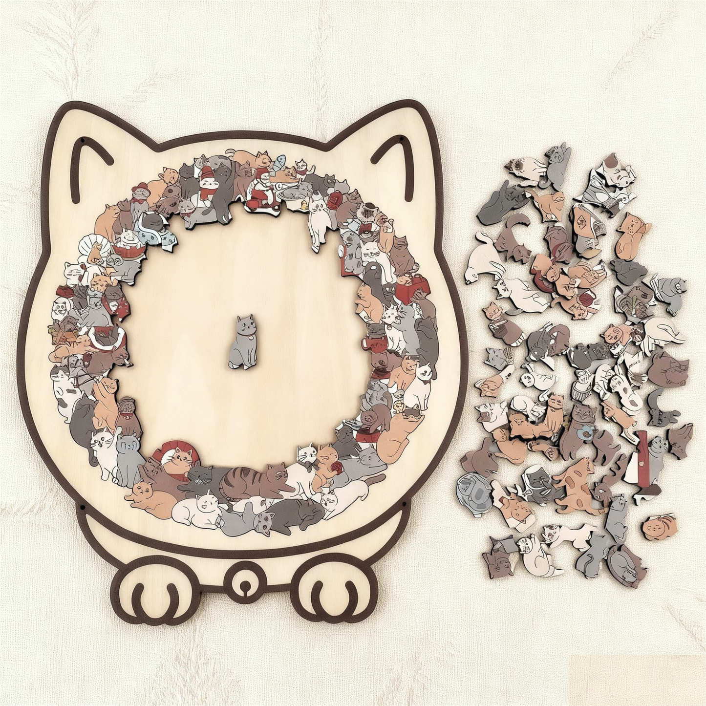 Imperial Cat Art™ – Luxe Houten Dierenpuzzel