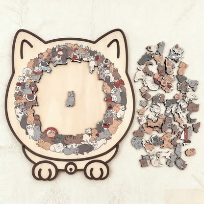 Imperial Cat Art™ – Luxe Houten Dierenpuzzel