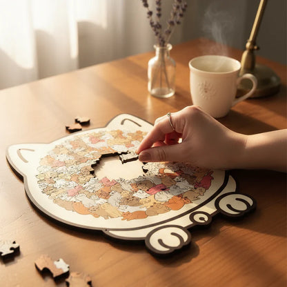Imperial Cat Art™ – Luxe Houten Dierenpuzzel