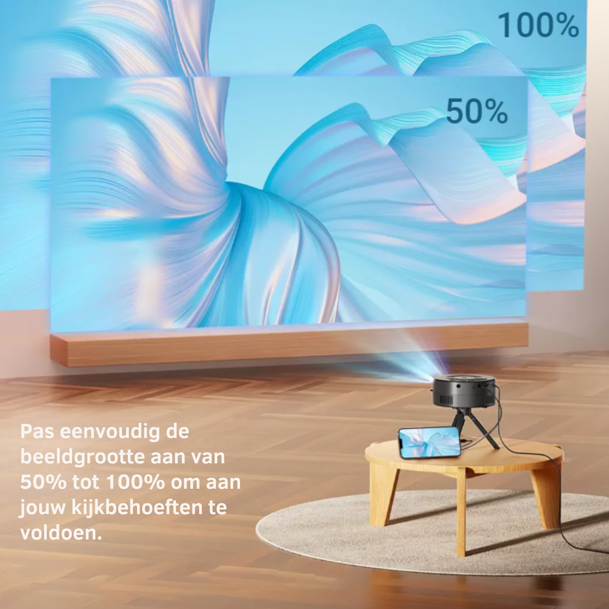 CinemaGlow™ 4K Mini Beamer