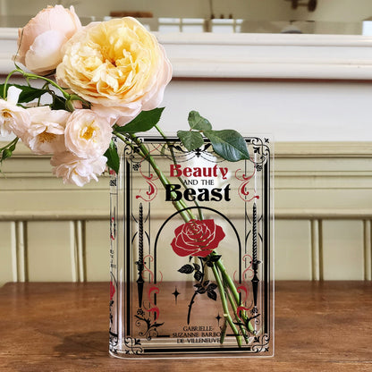 Enchanted Bloom Book Vase™ – Acryl Luxe Boekenvaas