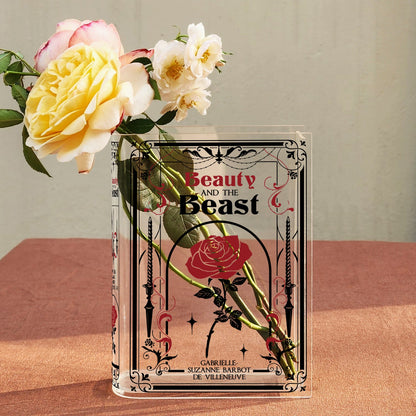 Enchanted Bloom Book Vase™ – Acryl Luxe Boekenvaas