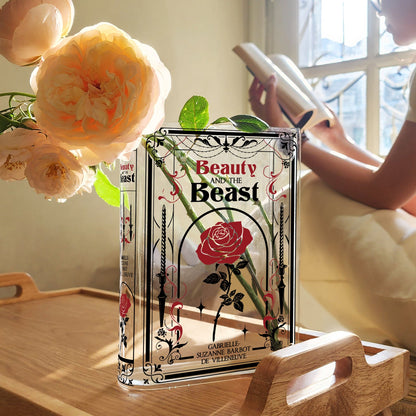 Enchanted Bloom Book Vase™ – Acryl Luxe Boekenvaas