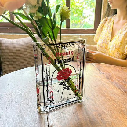 Enchanted Bloom Book Vase™ – Acryl Luxe Boekenvaas