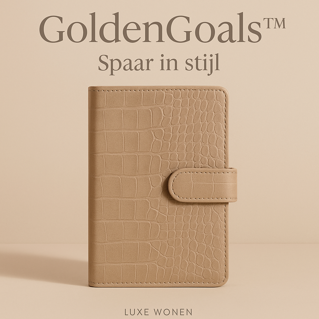 GoldenGoals™ – Luxe 100-Enveloppen Spaarchallenge Map