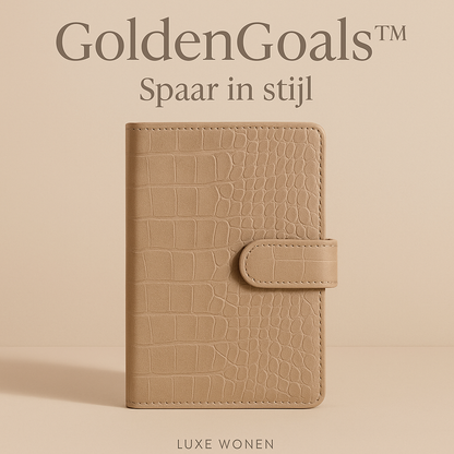 GoldenGoals™ – Luxe 100-Enveloppen Spaarchallenge Map