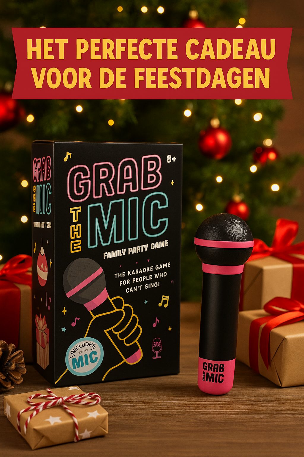 Grab The Mic – Het Ultieme Karaoke Partyspel voor de Feestdagen!