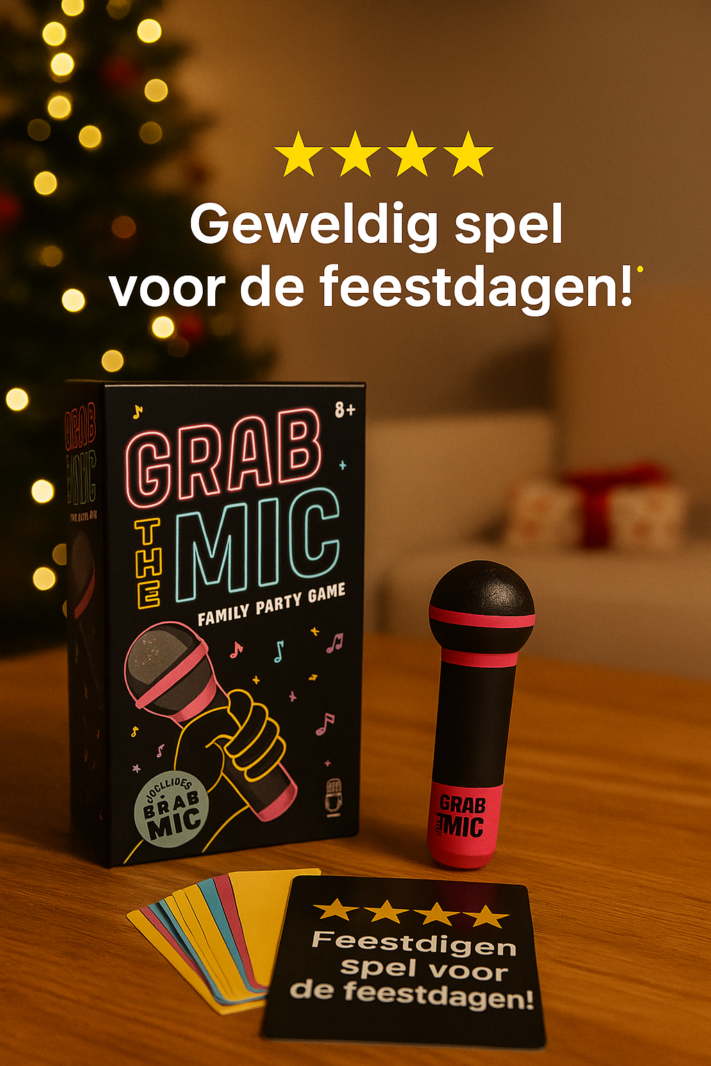 Grab The Mic – Het Ultieme Karaoke Partyspel voor de Feestdagen!