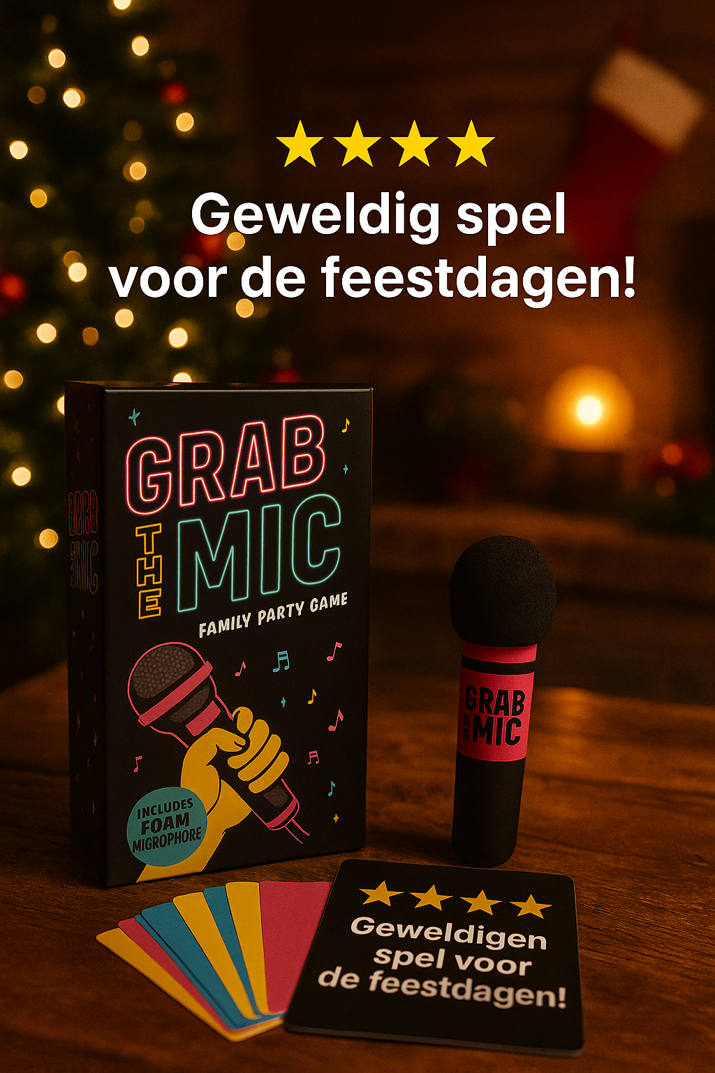 Grab The Mic – Het Ultieme Karaoke Partyspel voor de Feestdagen!