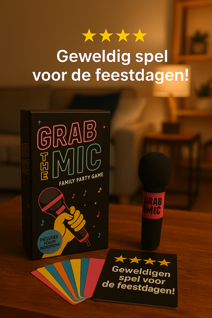Grab The Mic – Het Ultieme Karaoke Partyspel voor de Feestdagen!