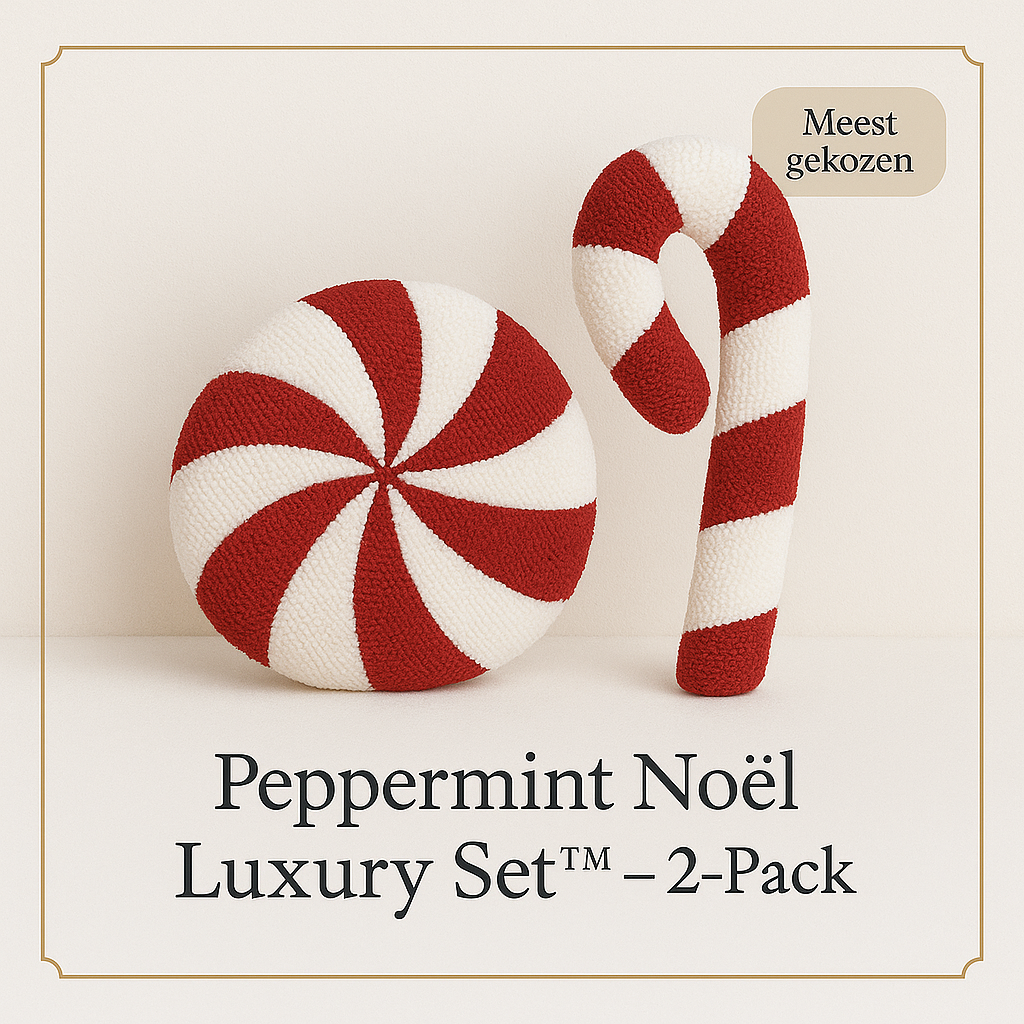 Peppermint Noël Couture™ Kerstkussens