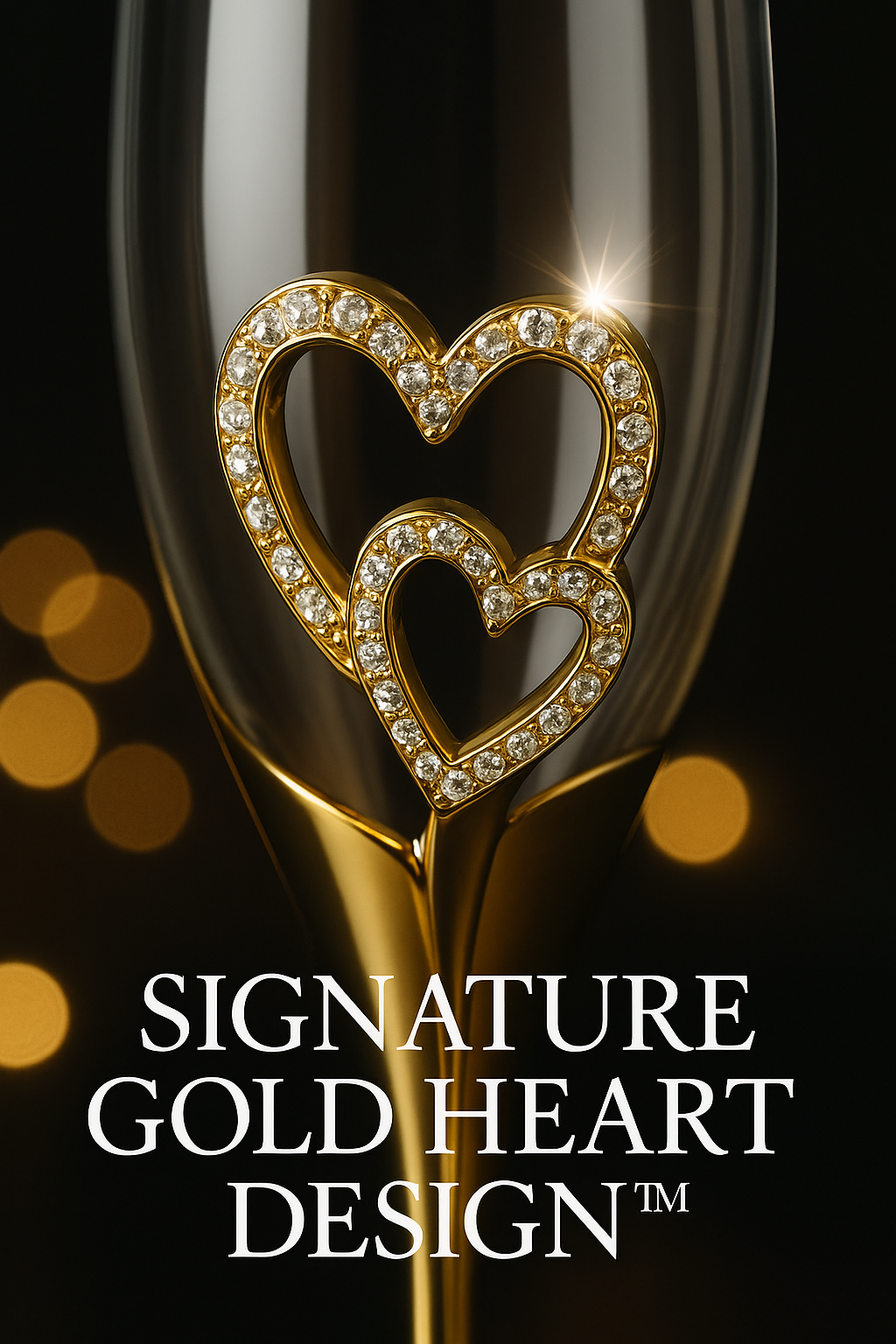 Amour d'Or Heart Flûtes™ – Luxus-Champagnergläser