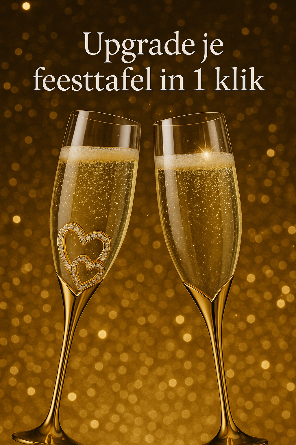 Amour d'Or Heart Flûtes™ – Luxus-Champagnergläser