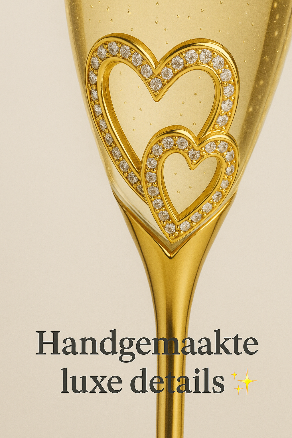Amour d'Or Heart Flûtes™ – Luxus-Champagnergläser