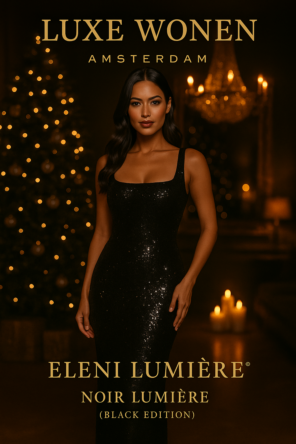 Eleni Lumière™ – Luxe Pailletten Gala Maxi Jurk