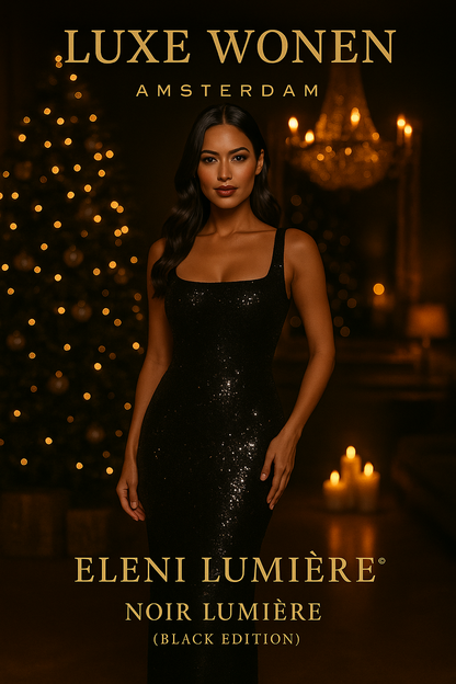 Eleni Lumière™ – Luxe Pailletten Gala Maxi Jurk