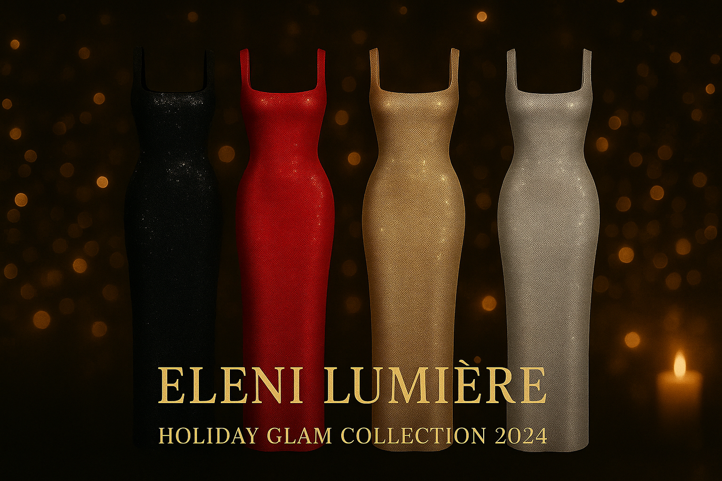 Eleni Lumière™ – Luxe Pailletten Gala Maxi Jurk