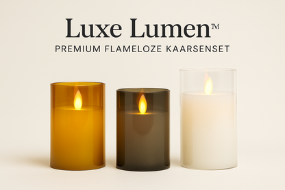 Luxe Lumen™ Premium Flameloze Kaarsenset