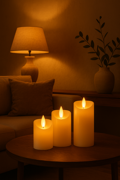 Luxe Lumen™ Premium Flameloze Kaarsenset