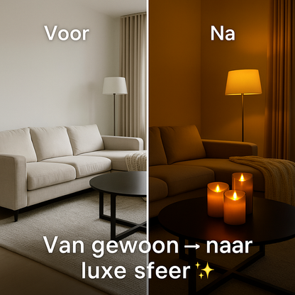 Luxe Lumen™ Premium Flameloze Kaarsenset