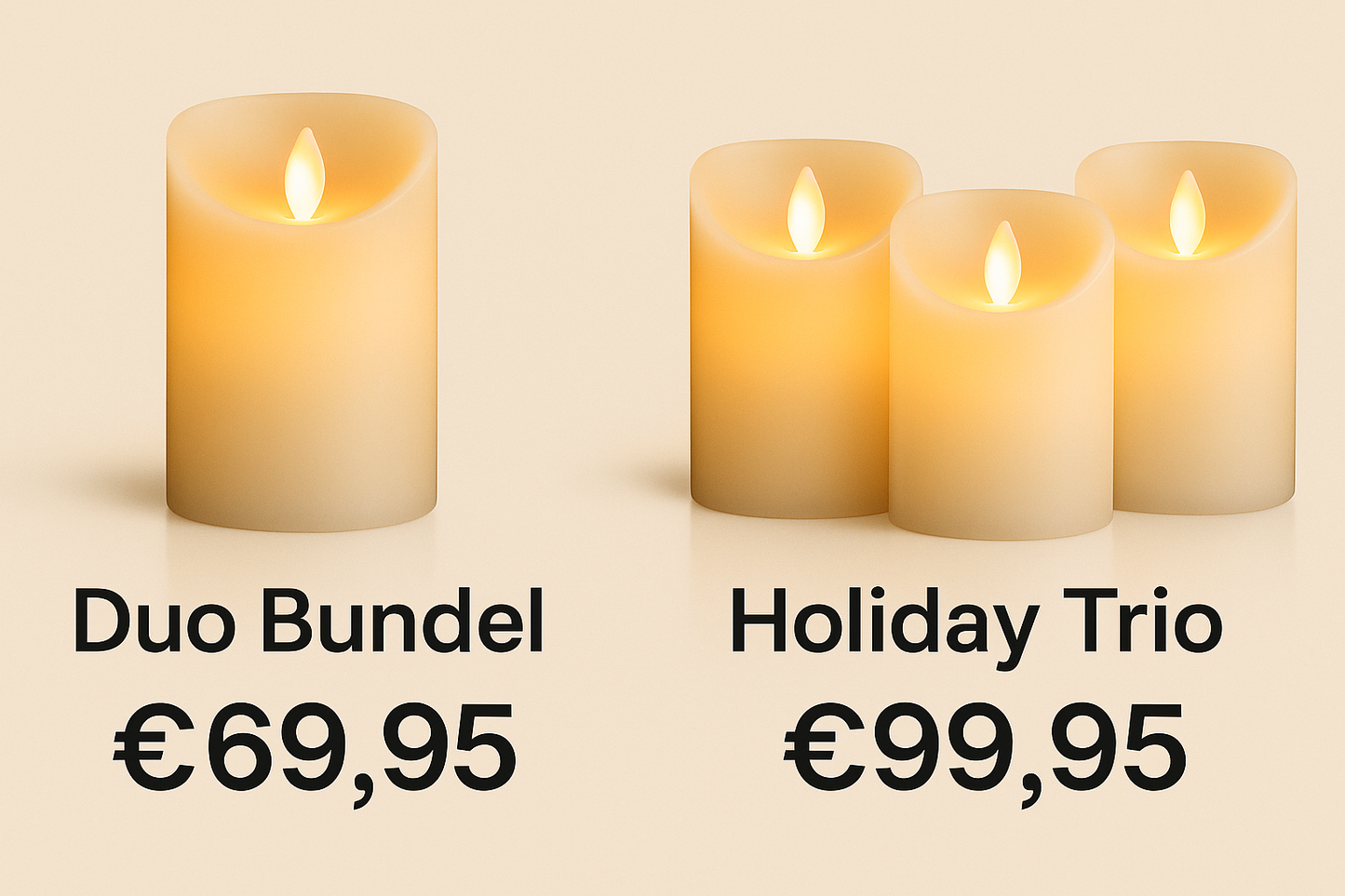 Luxe Lumen™ Premium Flameloze Kaarsenset