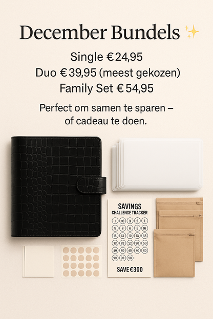 GoldenGoals™ – Luxe 100-Enveloppen Spaarchallenge Map