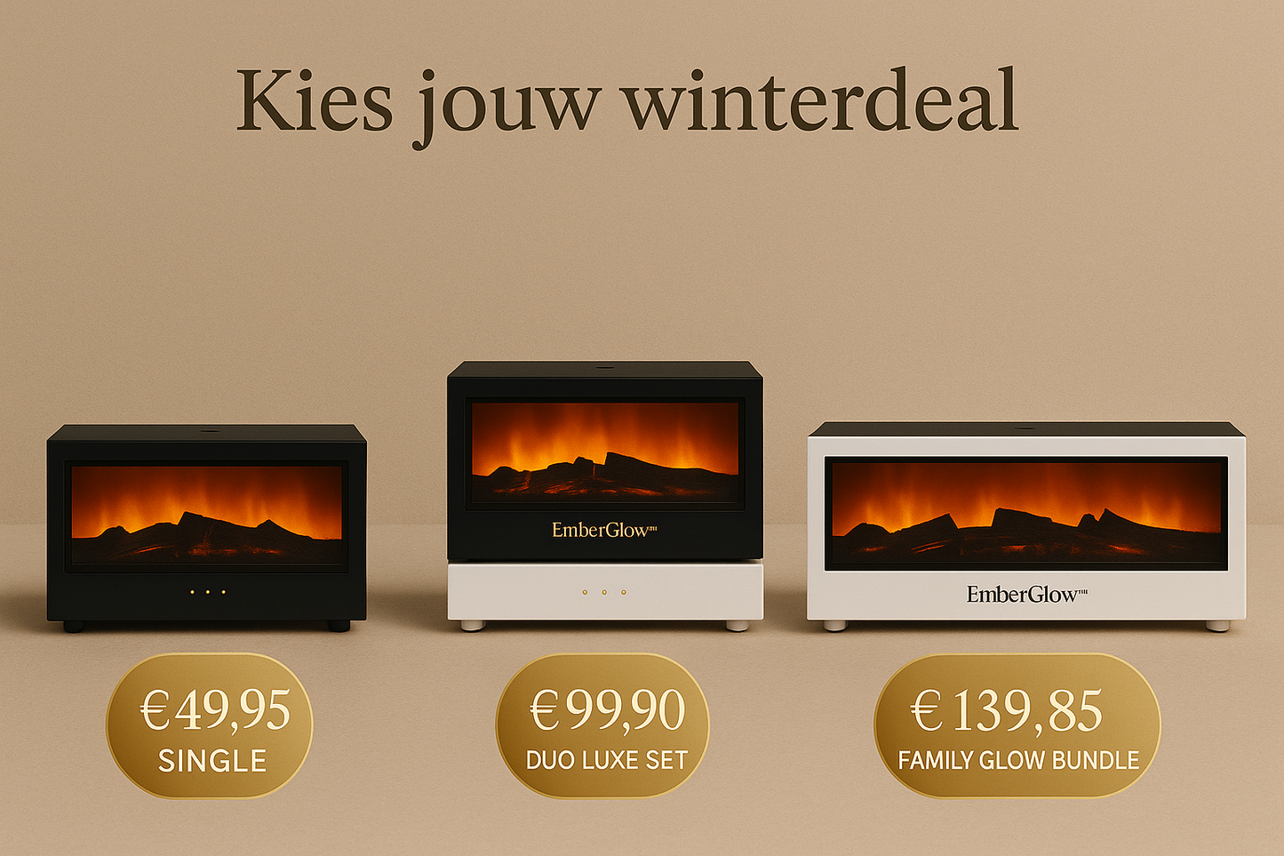 EmberGlow™ – Luxe Haardvuur Luchtbevochtiger