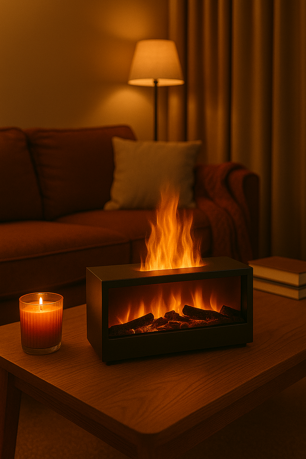 EmberGlow™ – Luxe Haardvuur Luchtbevochtiger